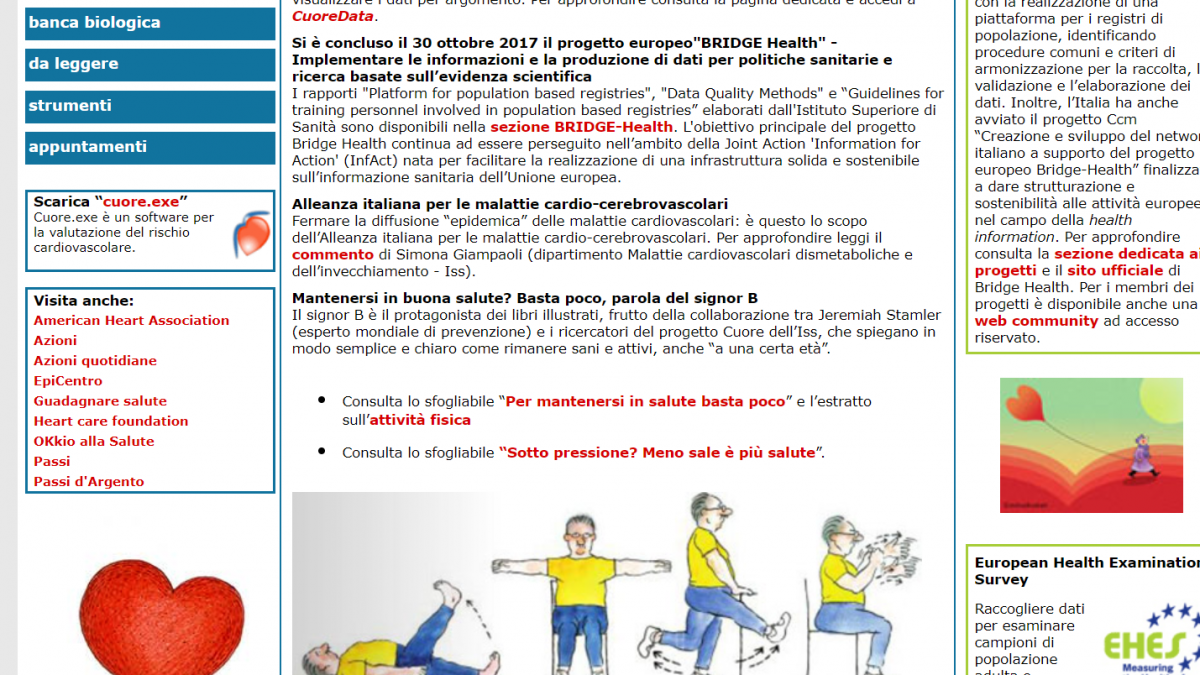 Malattie cardiovascolari: il sito del Progetto Cuore - Zadig